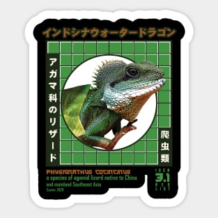 Reptile lover vintage japanese style Sticker